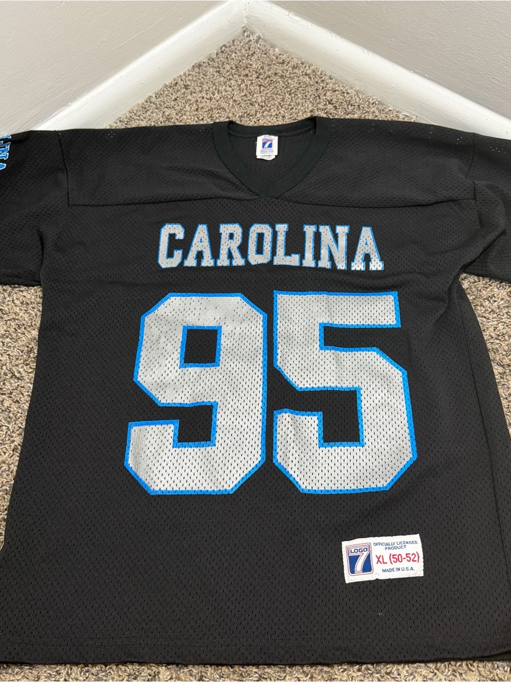 Vintage Carolina Panthers Black 95 Jersey